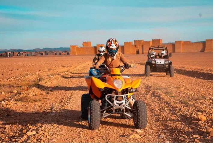 Ballade en quad dans le désert de Ouarzazate près de là où a été tourné Gladiator